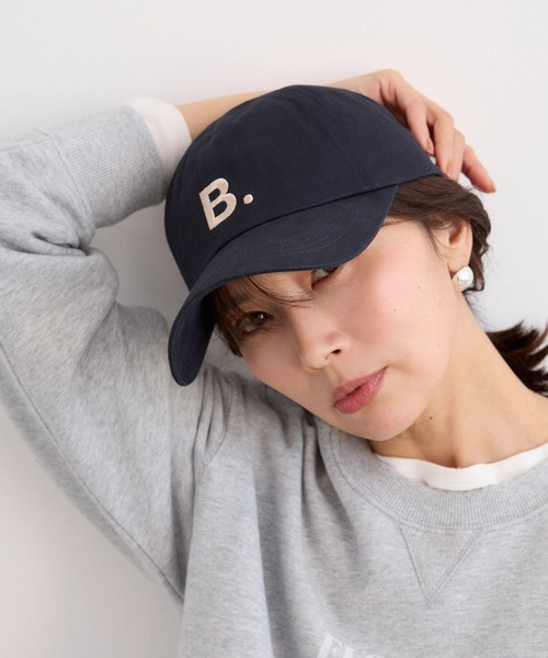 BARNYARDSTORM(バンヤードストーム)の「BARNYARDSTORM / B.ロゴ刺繍CAP(キャップ・レディース・ベージュ/ネイビー・FREE)」の17枚目の写真
