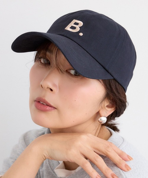 BARNYARDSTORM(バンヤードストーム)の「BARNYARDSTORM / B.ロゴ刺繍CAP(キャップ・レディース・ベージュ/ネイビー・FREE)」の21枚目の写真