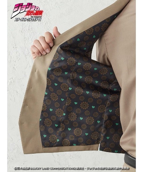 Perfect Suit FActory(パーフェクトスーツファクトリー)の「アニメ『ジョジョの奇妙な冒険 スターダストクルセイダース』セットアップベスト【DIO】(スーツベスト・メンズ・ベージュ・L/M/S/SS/3L/LL)」の8枚目の写真