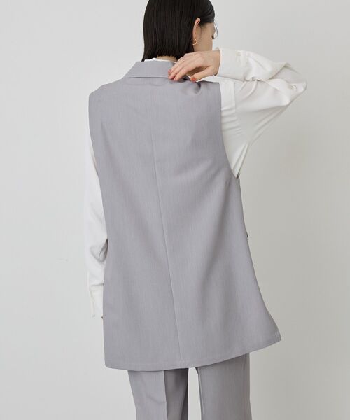 AMERICAN HOLIC（アメリカンホリック）の「【イージーケア】テーラードジレ（ベスト・レディース・杢グレー/ブラック・L/M）」の22枚目の写真