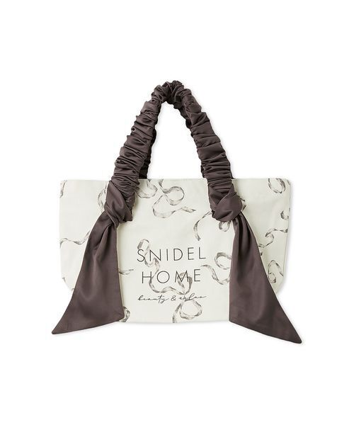 SINIDEL  スナイデルホーム リボン トートバッグ オーガニックキャンバストート-SMALL-（RIBBON）（トートバッグ