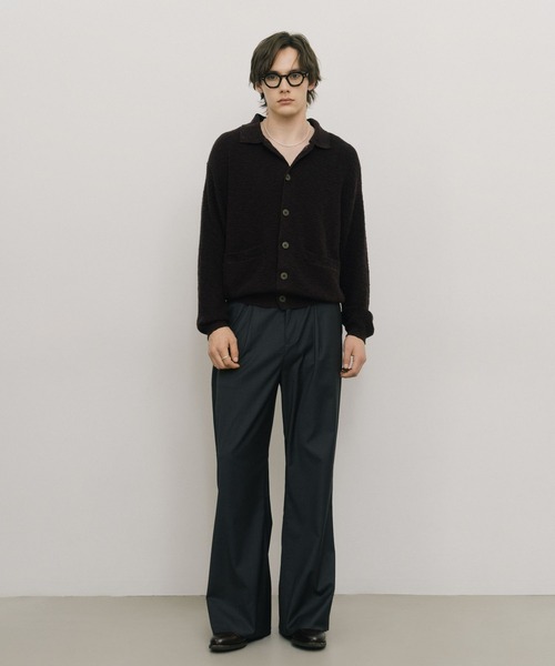 LURAKU（ルラク）の「【LURAKU】one tuck flare slacks / 1タックフレアスラックス（スラックス・メンズ・グレー/ブラック・SMALL/MEDIUM/LARGE）」の6枚目の写真