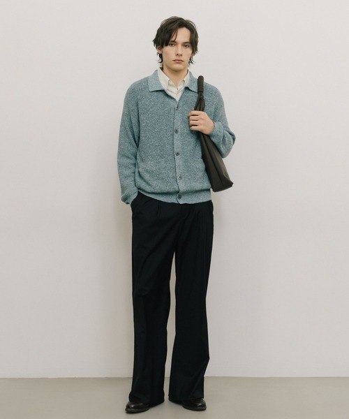 LURAKU（ルラク）の「【LURAKU】one tuck flare slacks / 1タックフレアスラックス（スラックス・メンズ・グレー/ブラック・SMALL/MEDIUM/LARGE）」の9枚目の写真