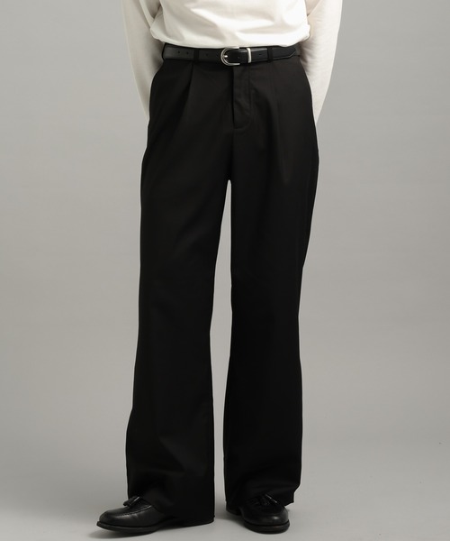 LURAKU（ルラク）の「【LURAKU】one tuck flare slacks / 1タックフレアスラックス（スラックス・メンズ・グレー/ブラック・SMALL/MEDIUM/LARGE）」の15枚目の写真
