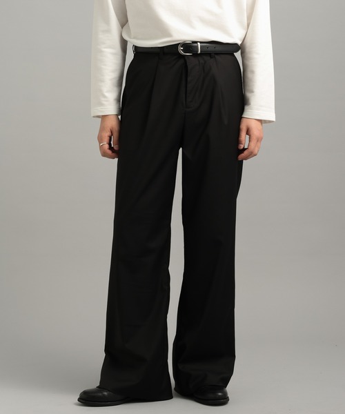 LURAKU（ルラク）の「【LURAKU】one tuck flare slacks / 1タックフレアスラックス（スラックス・メンズ・グレー/ブラック・SMALL/MEDIUM/LARGE）」の16枚目の写真