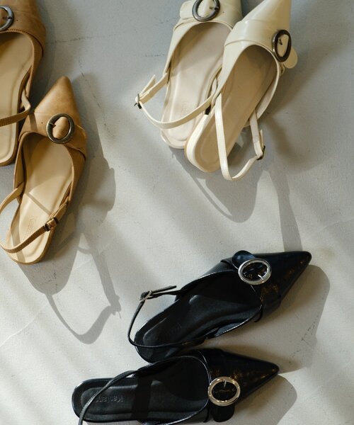 Kastane（カスタネ）の「ラインベルトパンプス（パンプス・レディース・ブラック/アイボリー/ベージュ・36/37/38）」の20枚目の写真
