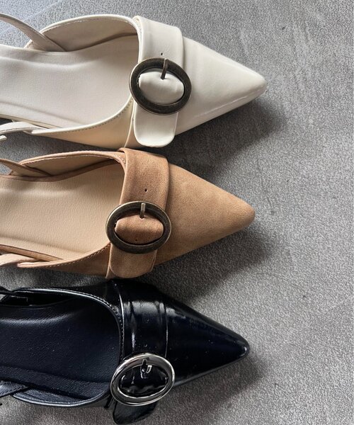 Kastane（カスタネ）の「ラインベルトパンプス（パンプス・レディース・ブラック/アイボリー/ベージュ・36/37/38）」の21枚目の写真