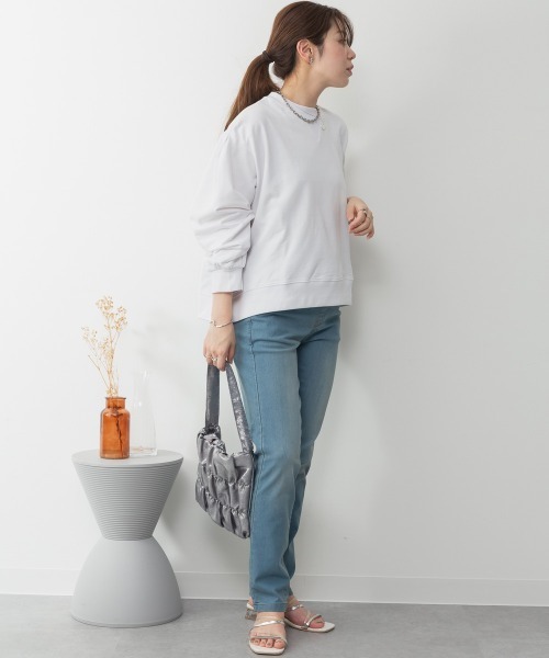 aity（アイティ）の「M-4L ストレッチ スリムデニムパンツ（デニムパンツ・レディース・ワンウォッシュ/ブルー/ネイビー・M/L/LL/3L/4L）」の13枚目の写真