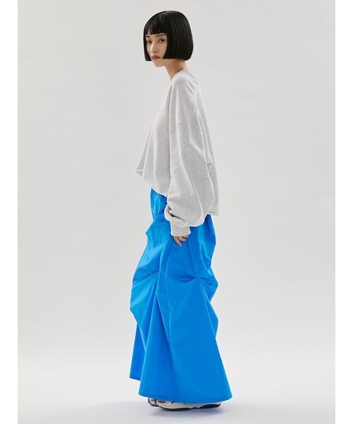 emmi（エミ）の「タックフォルムスカート/撥水（スカート・レディース・ブルー/ブラック/アイボリー・1/0）」の20枚目の写真