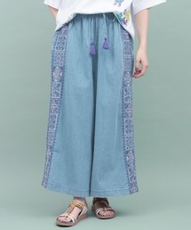 チチカカ | Rico ライトデニムメヒコタイル刺繍パンツ(その他パンツ)