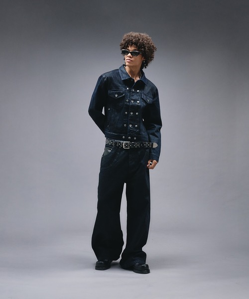 ANDER HUNK(アンダーハンク)の「14oz Wax Coated Curve Denim / 14オンスワックスコーティングカーブデニム(デニムパンツ・メンズ・インディゴブルー/ブラック・SMALL/MEDIUM/LARGE)」の15枚目の写真