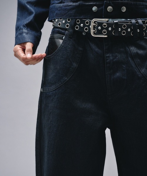 ANDER HUNK(アンダーハンク)の「14oz Wax Coated Curve Denim / 14オンスワックスコーティングカーブデニム(デニムパンツ・メンズ・インディゴブルー/ブラック・SMALL/MEDIUM/LARGE)」の17枚目の写真