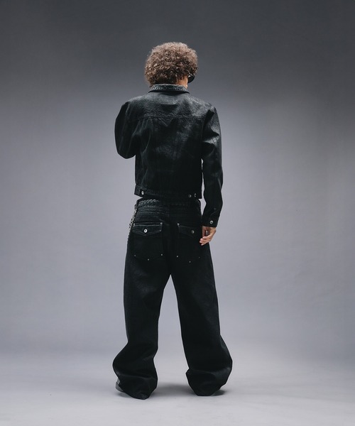 ANDER HUNK(アンダーハンク)の「14oz Wax Coated Curve Denim / 14オンスワックスコーティングカーブデニム(デニムパンツ・メンズ・インディゴブルー/ブラック・SMALL/MEDIUM/LARGE)」の20枚目の写真