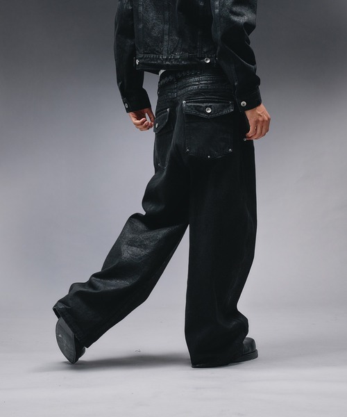 セール】14oz Wax Coated Curve Denim / 14オンスワックスコーティング