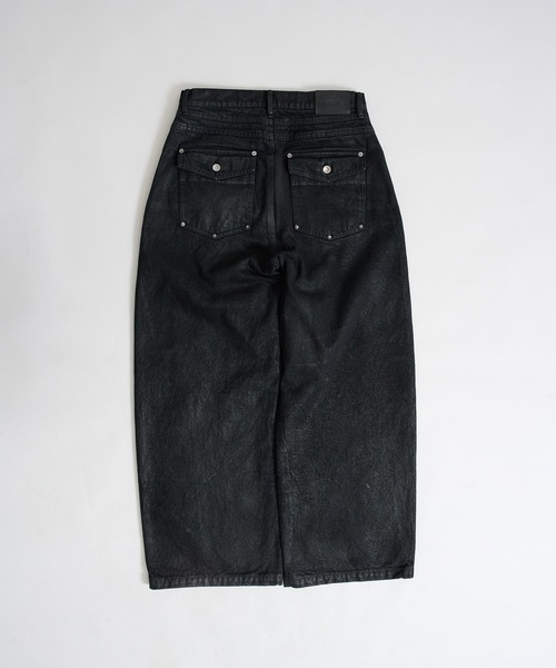 14oz Wax Coated Curve Denim / 14オンスワックスコーティングワイド