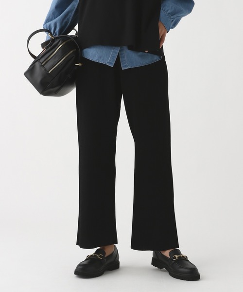 Elura（エルーラ）の「サラサラタッチニットパンツ/643257（その他パンツ・レディース・ブラウン/ホワイト/ブラック・FREE）」の3枚目の写真