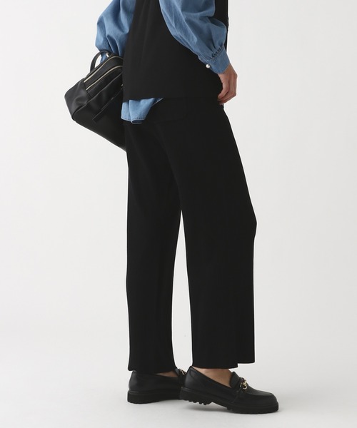 Elura（エルーラ）の「サラサラタッチニットパンツ/643257（その他パンツ・レディース・ブラウン/ホワイト/ブラック・FREE）」の4枚目の写真