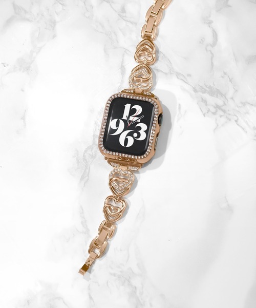 Urban Coral(アーバンコーラル)の「Apple Watch Band / アップルウォッチ ハートジルコニアバンド / Urban Coral(デジタル腕時計・レディース・シルバー/ピンク/ピンクゴールド/ゴールド系その他・40mm)」の11枚目の写真
