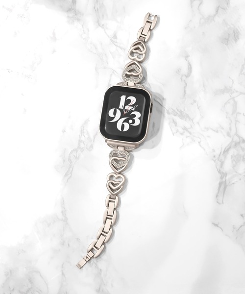 Urban Coral(アーバンコーラル)の「Apple Watch Band / アップルウォッチ ハートジルコニアバンド / Urban Coral(デジタル腕時計・レディース・シルバー/ピンク/ピンクゴールド/ゴールド系その他・40mm)」の12枚目の写真