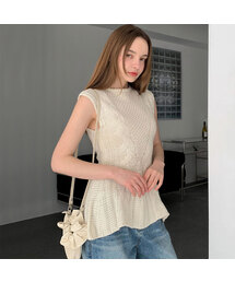Cable Sleeveless Knit Top (3colors)
