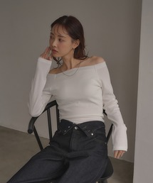 【INGNI SOELA】カップ付オフショルトップス/WEB限定