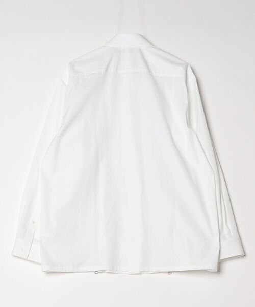 JOHN LAWRENCE SULLIVAN（ジョンローレンスサリバン）の「BROADCLOTH ZIPPED SHIRT（シャツ/ブラウス・メンズ・ホワイト/ブラック・44/46）」の4枚目の写真