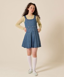 TINA：JOJUN | デニム プリーツ ジャンスカ TINA：JOJUN(ジャンパースカート)