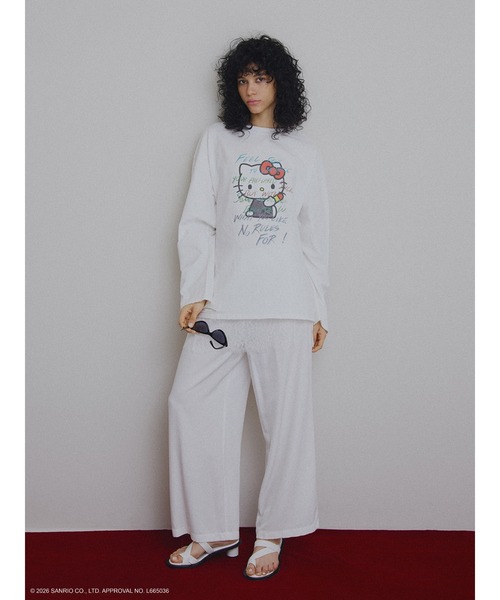HELLO KITTY×Ameri DAMAGE LONG TEE（Tシャツ/カットソー）｜sanrio