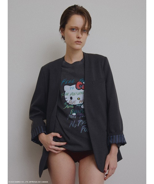 新品HELLO KITTY×Ameri DAMAGE LONG TEE HELLO KITTY×Ameri DAMAGE LONG TEE（Tシャツ/カットソー）｜sanrio