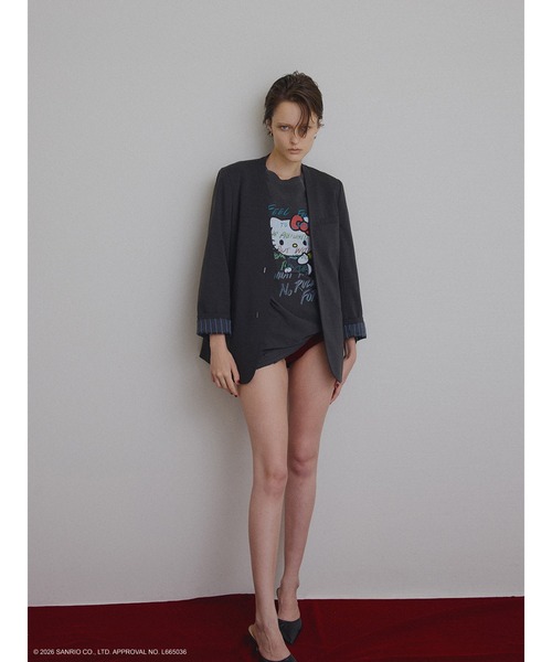 HELLO KITTY×Ameri DAMAGE LONG TEE（Tシャツ/カットソー）｜sanrio