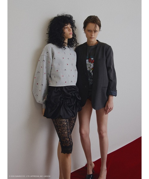 sanrio(サンリオ)の「HELLO KITTY×Ameri DAMAGE LONG TEE(Tシャツ/カットソー・レディース・ホワイト/ブラック・FREE)」の22枚目の写真