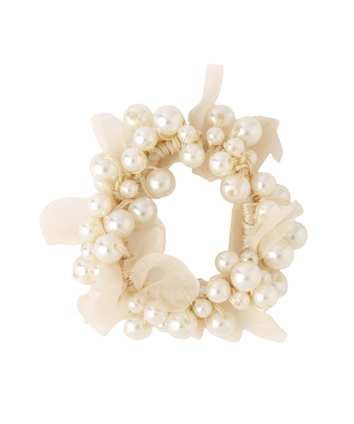 VIS（ビス）の「パールリボンヘアゴム（ヘアゴム・レディース・ホワイト系その他7/ブラック・FREE）」の8枚目の写真