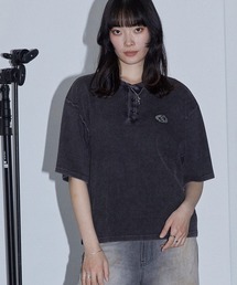Anchor Smith（アンカー スミス）の「ヴィンテージ加工 ラインストーン へンリーネック ワッフル半袖Tシャツ（Tシャツ/カットソー）」
