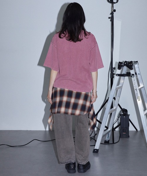 Anchor Smith(アンカー スミス)の「ヴィンテージ加工 ラインストーン へンリーネック ワッフル半袖Tシャツ(Tシャツ/カットソー・レディース・ネイビー/ブラウン/レッド/ブラック/グレー・M/L)」の16枚目の写真
