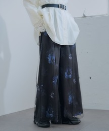 HARE | フラワーシアーレイヤーパンツ(HARE)(その他パンツ)