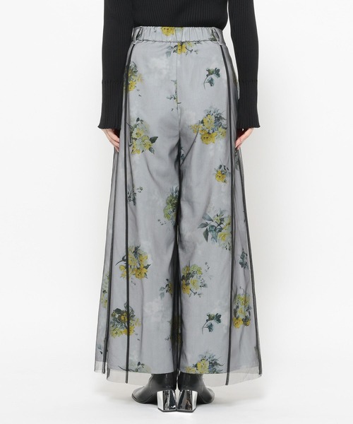 HARE（ハレ）の「フラワーシアーレイヤーパンツ(HARE)（その他パンツ・レディース・ホワイト/ブラック・FREE）」の11枚目の写真