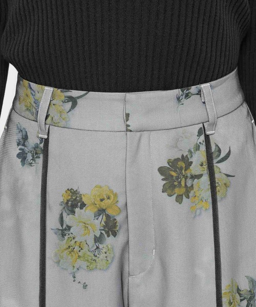 HARE（ハレ）の「フラワーシアーレイヤーパンツ(HARE)（その他パンツ・レディース・ホワイト/ブラック・FREE）」の13枚目の写真