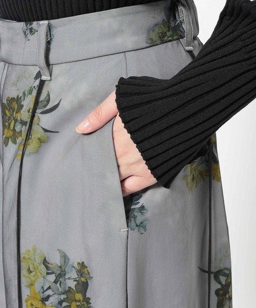 HARE（ハレ）の「フラワーシアーレイヤーパンツ(HARE)（その他パンツ・レディース・ホワイト/ブラック・FREE）」の14枚目の写真