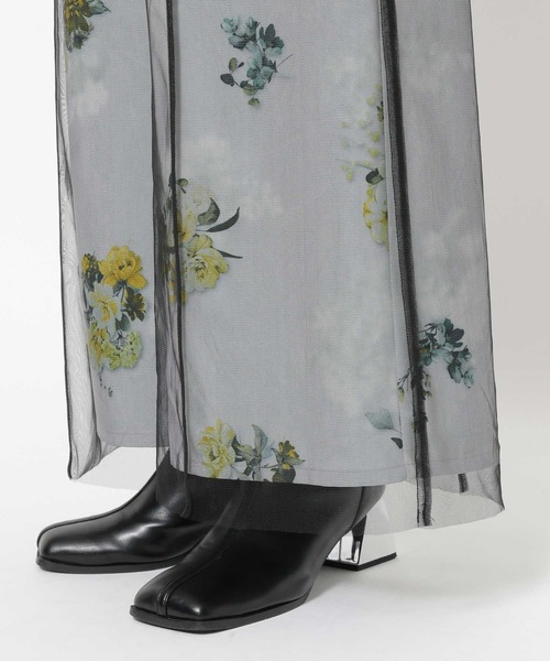 HARE（ハレ）の「フラワーシアーレイヤーパンツ(HARE)（その他パンツ・レディース・ホワイト/ブラック・FREE）」の15枚目の写真