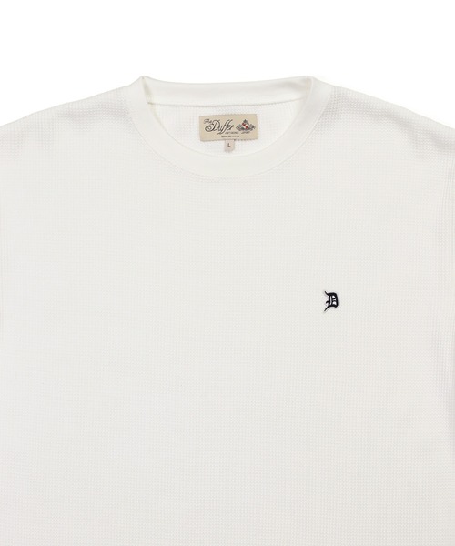 The DUFFER of ST.GEORGE(ザダファーオブセントジョージ)の「T/C WAFFLE LONG SLEEVE TEE:ワッフル ロングスリーブTEE(Tシャツ/カットソー・メンズ・ホワイト/ブラック・X-LARGE/LARGE/MEDIUM/SMALL)」の12枚目の写真