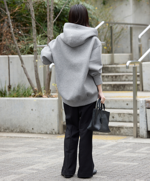 SLOBE IENA（スローブイエナ）の「《追加3》ボリュームジップアップフーディー（パーカー・レディース・アイボリー/グレー・FREE）」の5枚目の写真