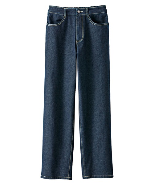 BELLUNA PLUS(ベルーナ)の「ワイドストレートパンツ(その他パンツ・レディース・ブラック/グレイッシュベージュ/オフホワイト/インディゴブルー・SMALL/MEDIUM/LARGE/X-LARGE)」の12枚目の写真