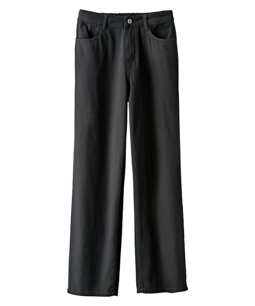 BELLUNA PLUS(ベルーナ)の「ワイドストレートパンツ(その他パンツ・レディース・ブラック/グレイッシュベージュ/オフホワイト/インディゴブルー・SMALL/MEDIUM/LARGE/X-LARGE)」の11枚目の写真