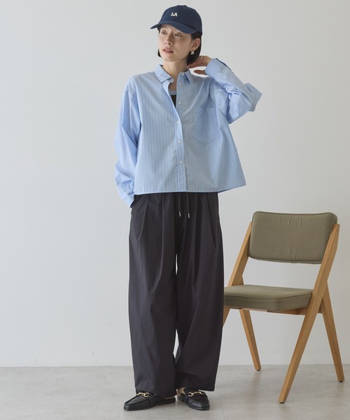 AMERICAN HOLIC(アメリカンホリック)の「ナイロンドロストタックパンツ(その他パンツ・レディース・カーキ/ブラック/オフホワイト・L/M)」の18枚目の写真