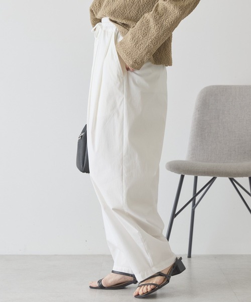 AMERICAN HOLIC(アメリカンホリック)の「ナイロンドロストタックパンツ(その他パンツ・レディース・カーキ/ブラック/オフホワイト・L/M)」の9枚目の写真