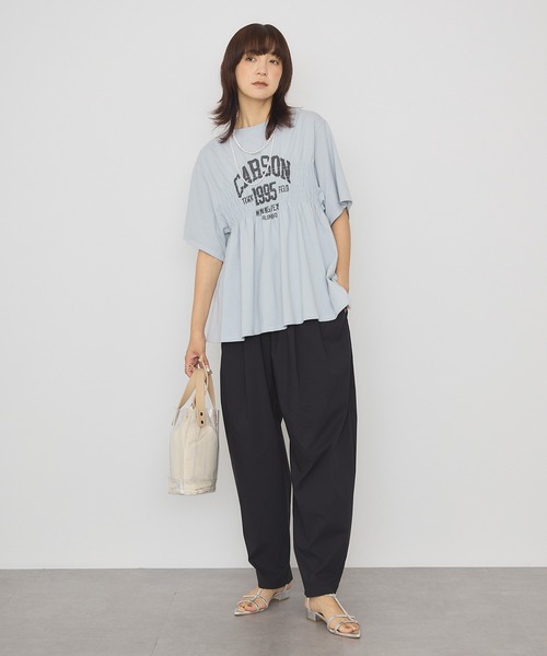 AMERICAN HOLIC(アメリカンホリック)の「ナイロンドロストタックパンツ(その他パンツ・レディース・カーキ/ブラック/オフホワイト・L/M)」の21枚目の写真