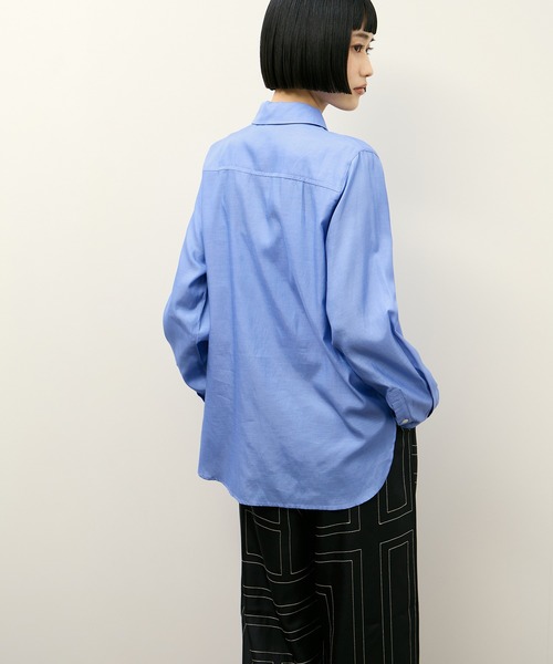 PROTAGONISTA(プロタゴニスタ)の「【PROTAGONISTA for ADAM ET ROPE'】別注 キュプラシャツ(シャツ/ブラウス・レディース・ホワイト/ブルー/ピンク・FREE)」の8枚目の写真