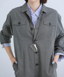 IENA（イエナ）の「T/Wオープンカラーオールインワン（つなぎ/オールインワン）」