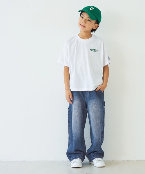 coca(coca)(コカ)の「キッズ デニムペインターパンツ(デニムパンツ・キッズ・ブラック/ダークブルー・120/130/140/150)」の7枚目の写真