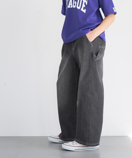 coca(coca)(コカ)の「キッズ デニムペインターパンツ(デニムパンツ・キッズ・ブラック/ダークブルー・120/130/140/150)」の9枚目の写真